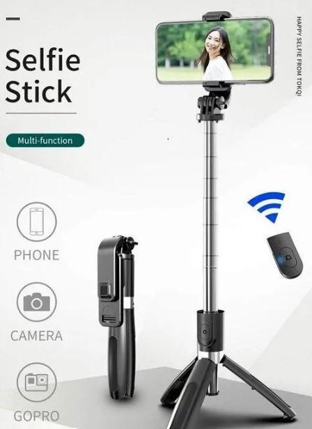 3-in-1 Selfie Stick Tripod + Free Bluetooth Remote