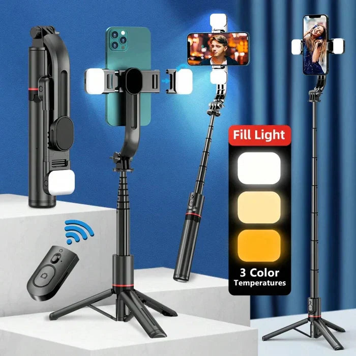 3-in-1 Selfie Stick Tripod + Free Bluetooth Remote